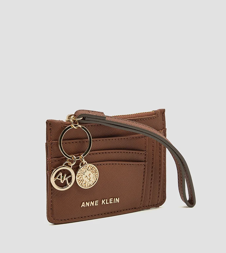 ANNE KLEIN Anne Klein Logo Detail Zippered Wallet